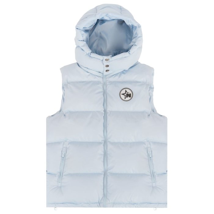 None of us Babyblue Puffer Vest